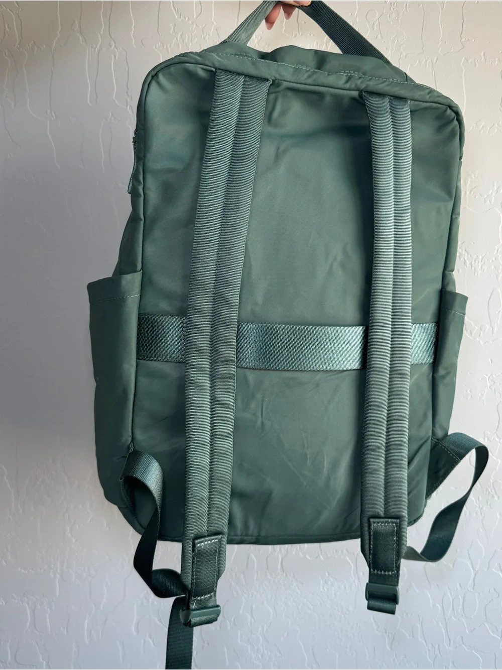 Lululemon Everyday Backpack 21L Ivy Grove Green Nylon Laptop Bag Used